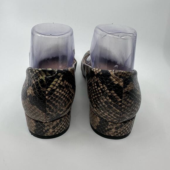 Easy Spirit Bell Snake Print Slip On Ballet Flats US 6.5-7 Leather Animal Print - Picture 3 of 7
